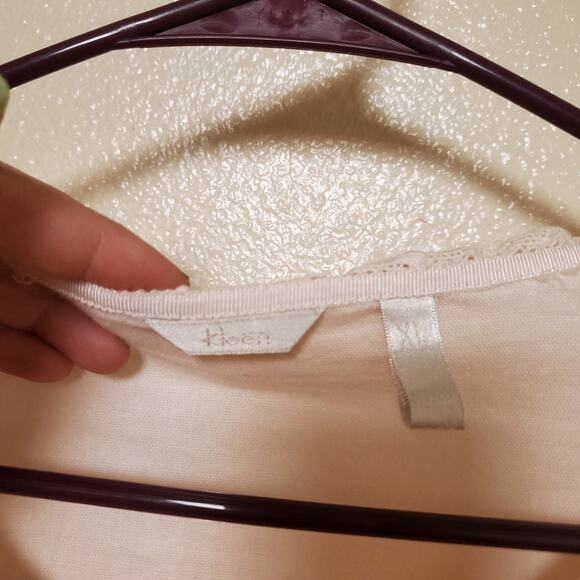 KLEEN Cottagecore Coquette Crochet Gauzy Top Soft Lagenlook - Picture 9 of 13